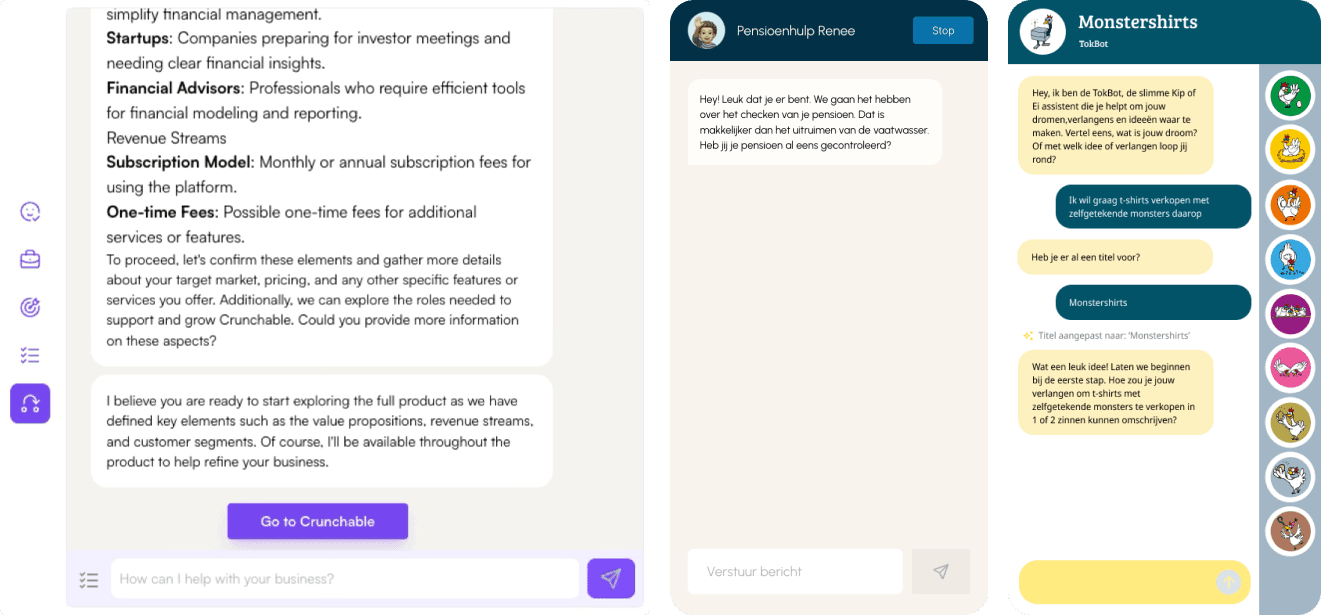 Custom Chatbots Interface